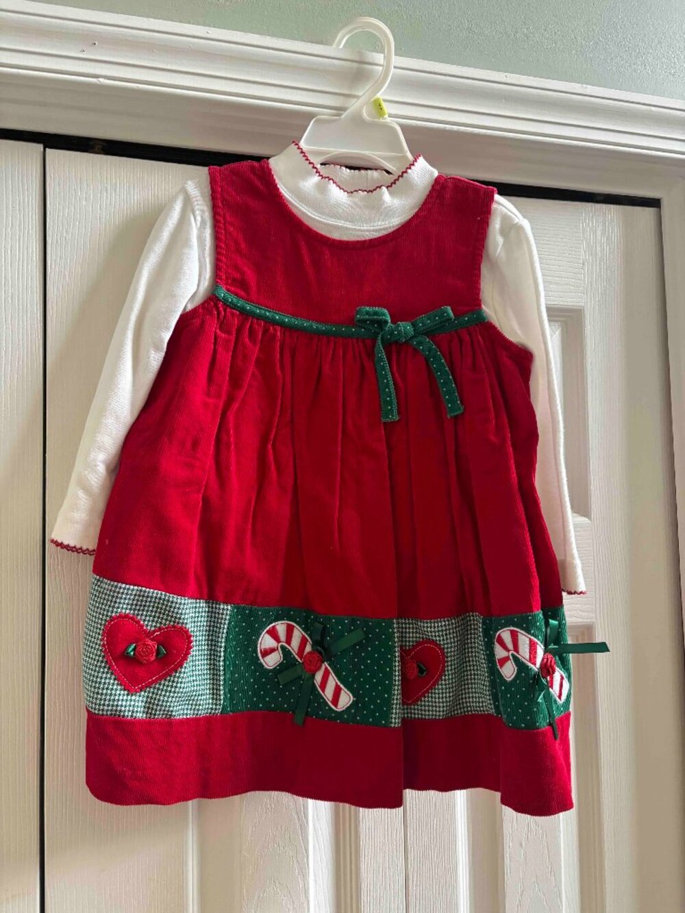 Girl's cordoroy Holiday dress